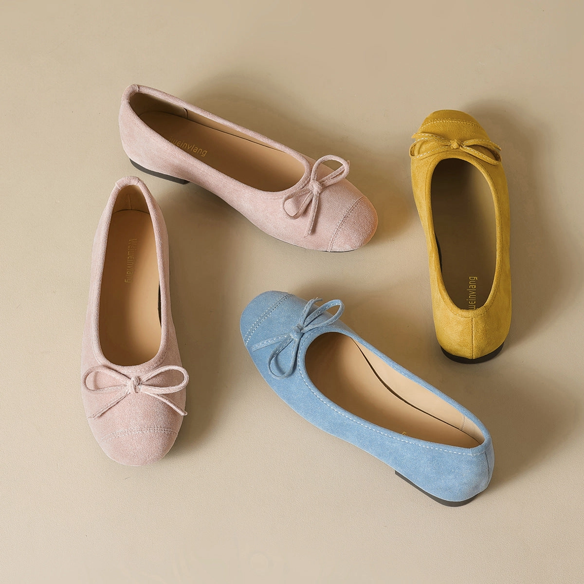 Women's Plain Bowknot Casual Comfort Flats