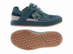 Five Ten Freerider Flat Pedal Shoe - Womens - Sand-Wild Teal-Sand - 2021 Flat Top Shoes