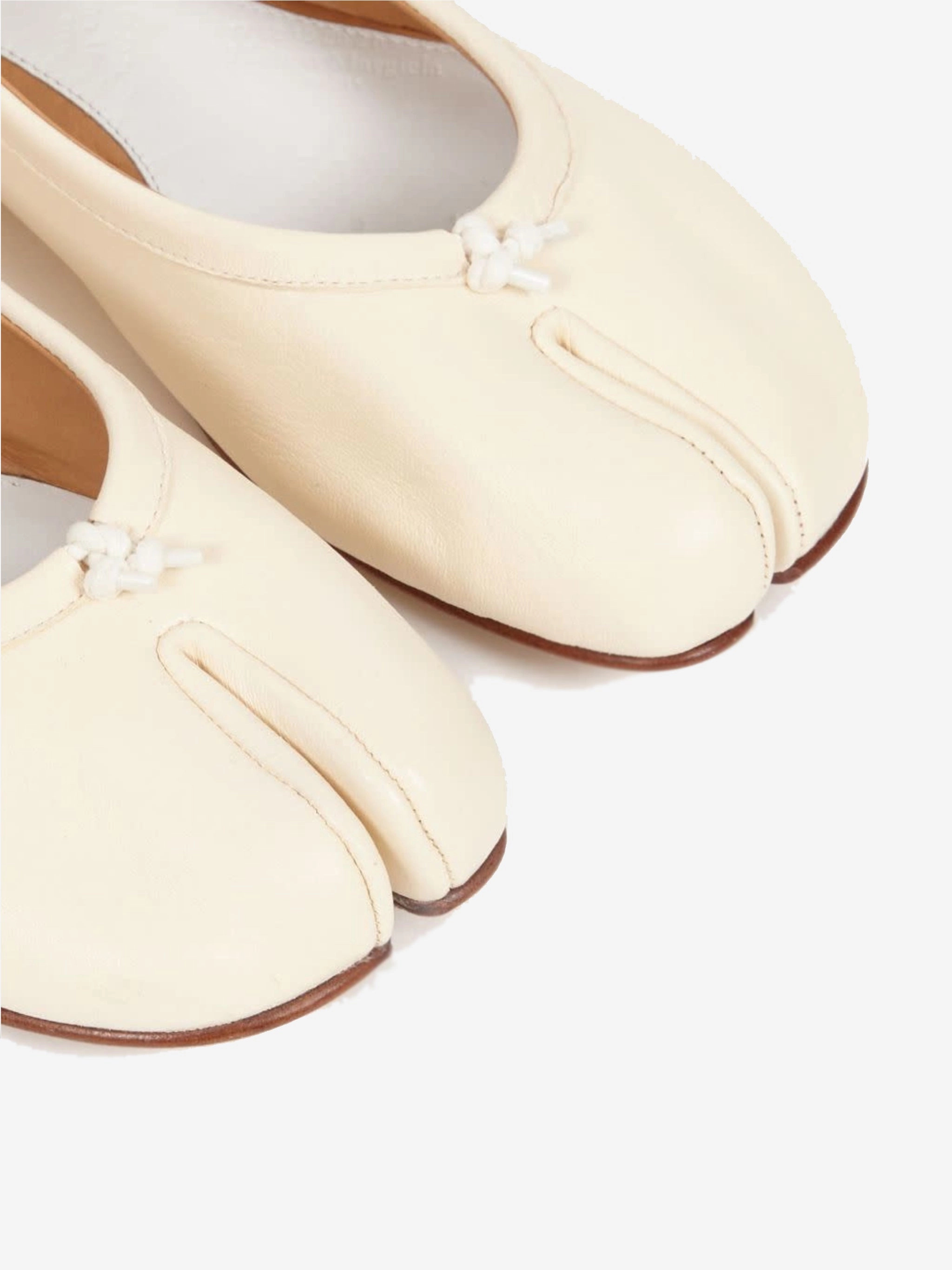 Flat Shoes Size 10 MAISON MARGIELA - Women Calfskin Tabi Ballet Flats