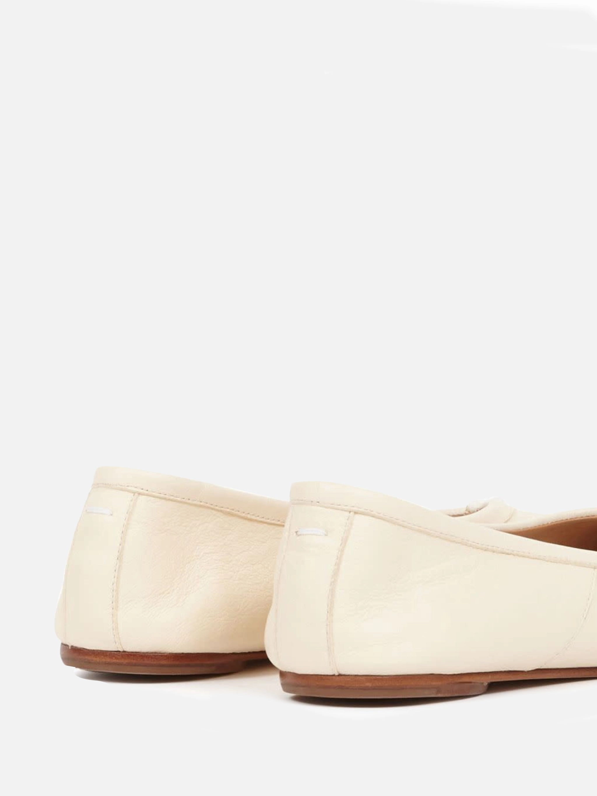 MAISON MARGIELA - Women Calfskin Tabi Ballet Flats Comfortable Leather Flat Shoes