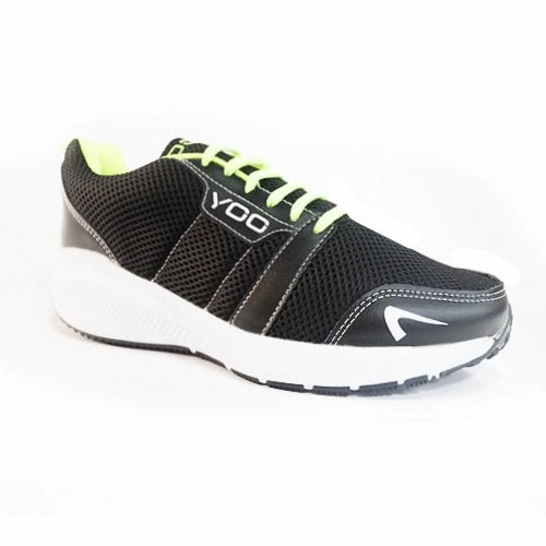 YOO  CUT AND SAW BLACK CASUAL SHOES FOR GENTS - TRACK Nmd R2 Casual Shoes