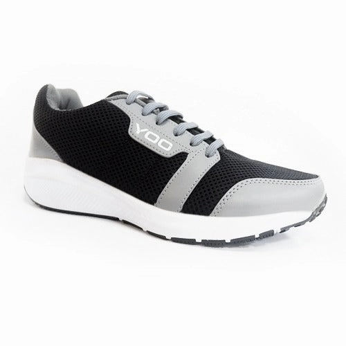 YOO  CUT AND SAW BLACK CASUAL SHOES FOR GENTS - TRACK Leather Business Casual Shoes