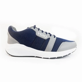 YOO  CUT AND SAW NAVY BLUE CASUAL SHOES FOR GENTS - TRACK Casual Beach Wedding Shoes