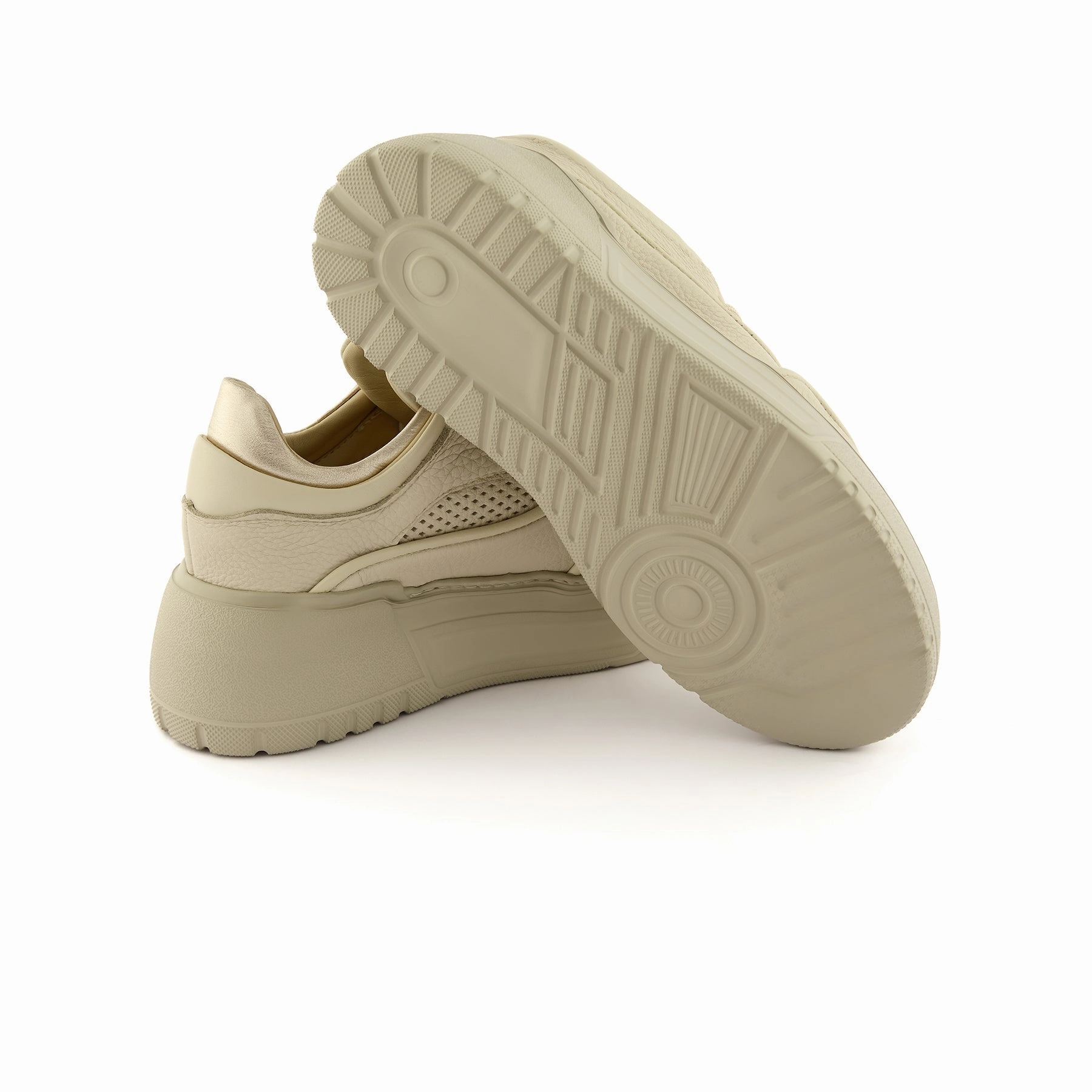 Sneakers Glycerin Women's Tan Handmade Calf Leather Sneakers W5033