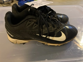 Asics Gel-venture 6 Running Shoes Nike Vapor Black/White Baseball Cleats - Shoes: 4.5 (Big Kid)