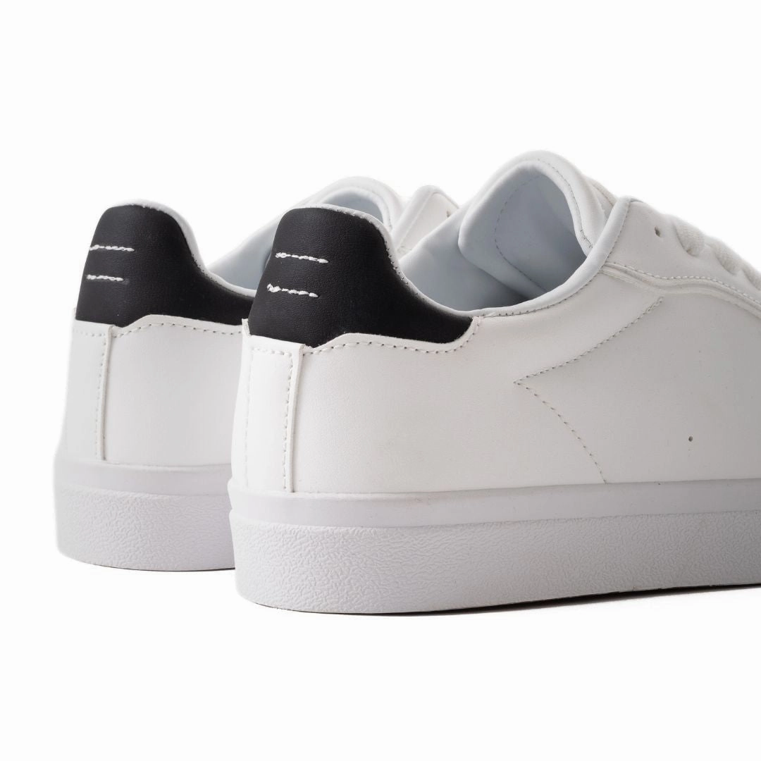 ZARA Retro Leather Sneakers 2205-2203-WHT Closed In Flat Shoes