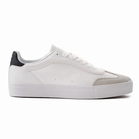 Trail Shoes For Feet ZARA Retro Leather Sneakers 2205-2203-WHT