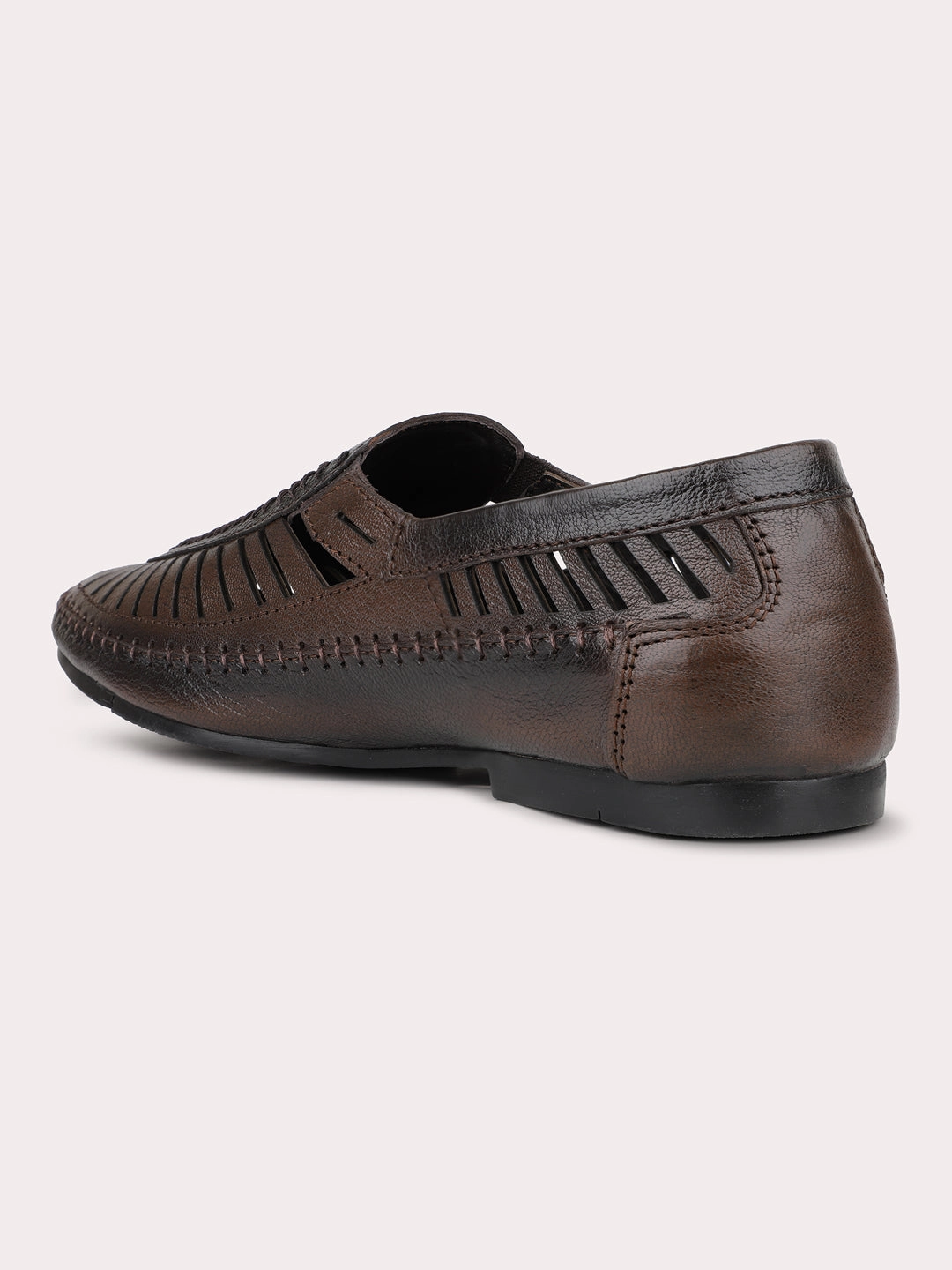 Sandals Cabo San Lucas Mens Brown Solid Pointed Toe Casual Sandals