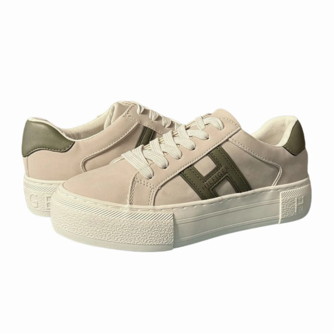Tommy Hilfiger Baxli Platform Sneakers Women - BEG Runner Sneakers