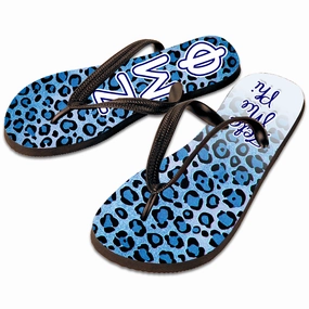 Flip Flops Arch Zeta Mu Phi Cheetah Print Flip Flops - SBL100 - SUB